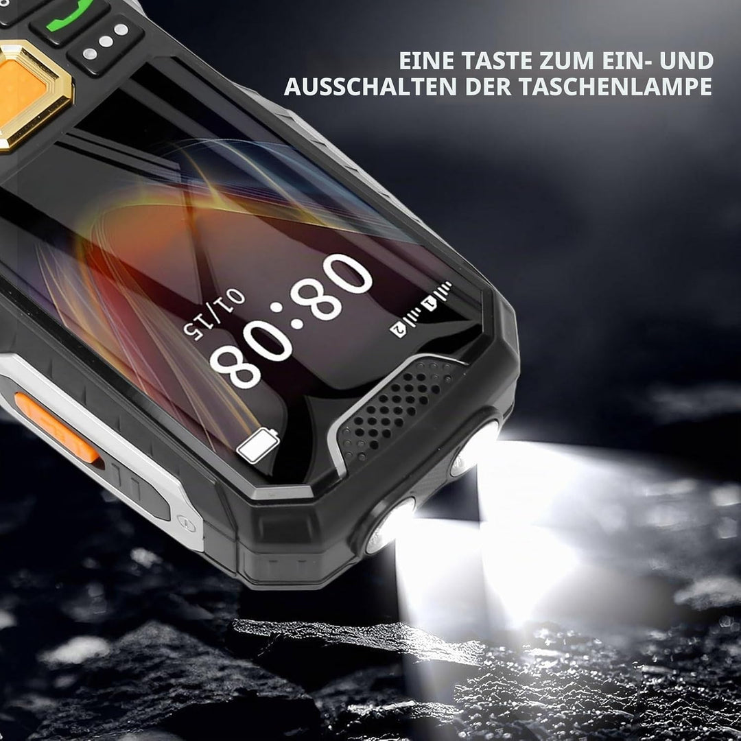 Entsperrtes Mobiltelefon mit Grossen Tasten, SOS-Notfallhilfe, Stereo-Klangqualität, Dual-SIM-Karten