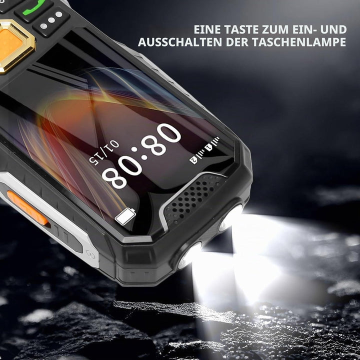 Entsperrtes Mobiltelefon mit Grossen Tasten, SOS-Notfallhilfe, Stereo-Klangqualität, Dual-SIM-Karten