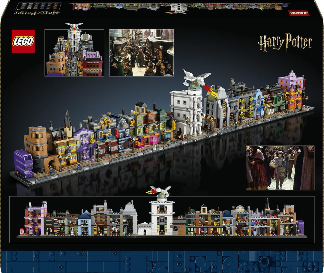 LEGO Harry Potter Die Zauberläden der Winkelgasse, magisches Modell zum Ausstellen, Läden im Mikroma