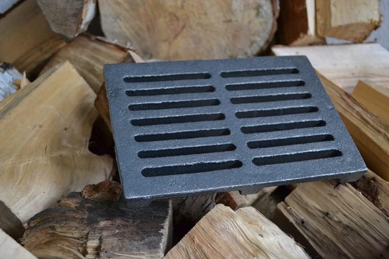 SEZAM 21 x 15 cm Gussrost Ofenrost Ascherost Kaminrost passend Kaminofen Tafelrost Rost Ofengitter K