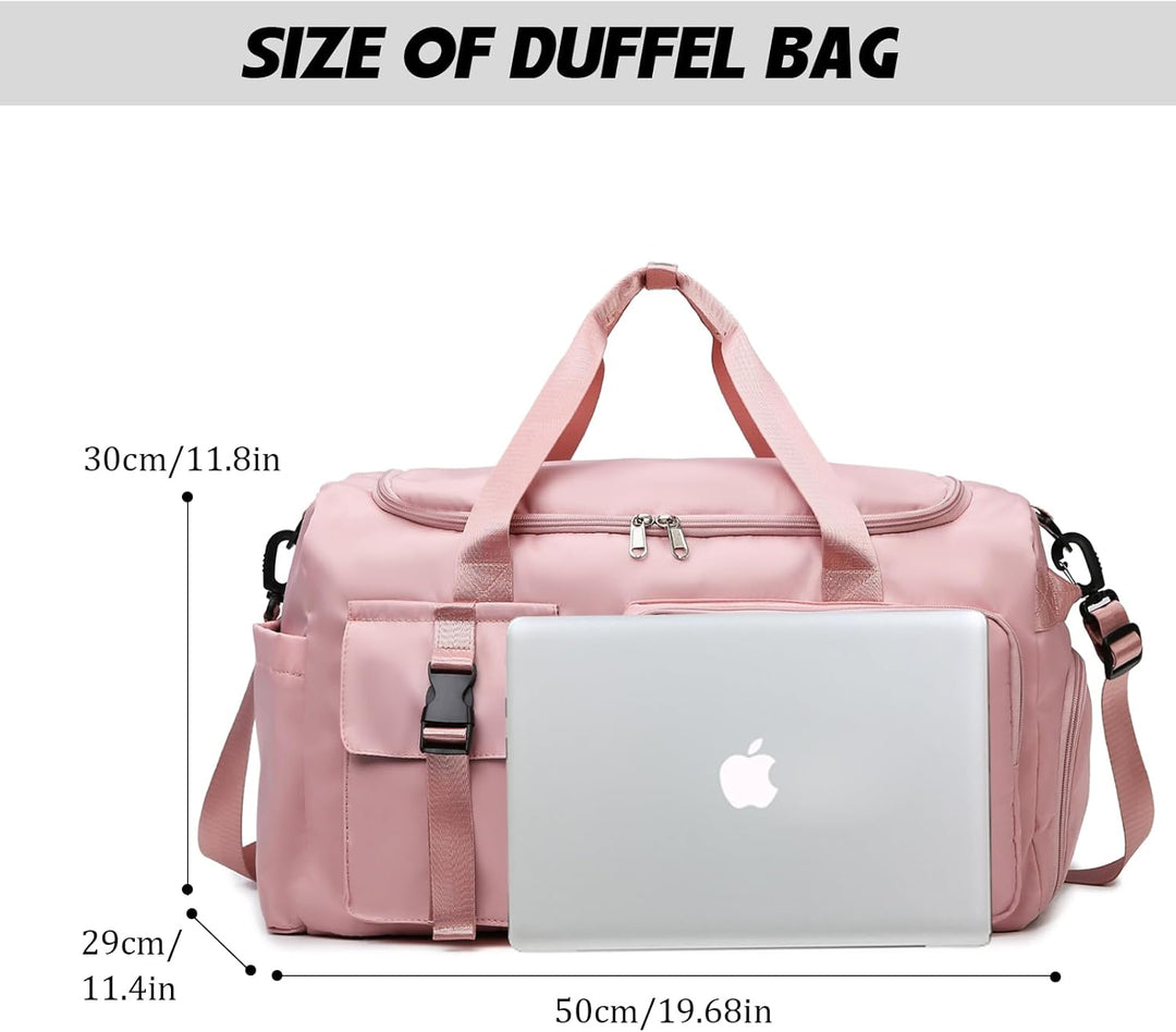 Suweir Sporttasche Damen Herren 42L Reisetasche mit Schuhfach Nassfach Wasserdicht Trainingstasche T