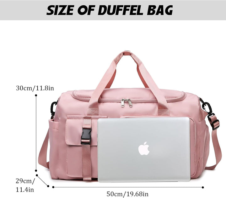 Suweir Sporttasche Damen Herren 42L Reisetasche mit Schuhfach Nassfach Wasserdicht Trainingstasche T
