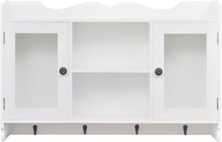 vidaXL Wandschrank Küchenschrank Landhaus Bücher/DVD/Gläser Schrank Regal MDF
