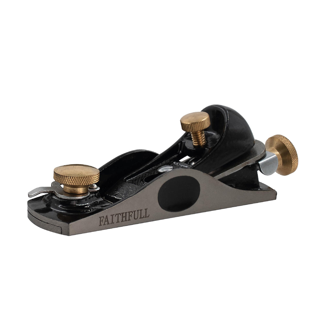 Faithfull 1/2 Block Plane in Cardboard Box, FAIPLANE60C, Black, One size Klassische, Klassische