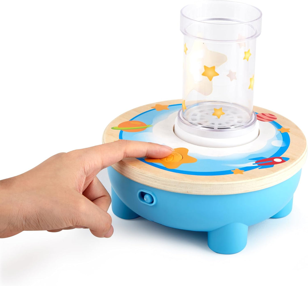 Hape Raketen-Flugstation – Interaktive Motorikspielzeug mit Gebläse, Rakete und 7 Stationen, Lernspi