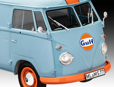 Revell 07726 VW T1 Panel Van (Gulf Decoration) 1:24 Scale Unbuilt/Unpainted Plastic Model Kit Auto F