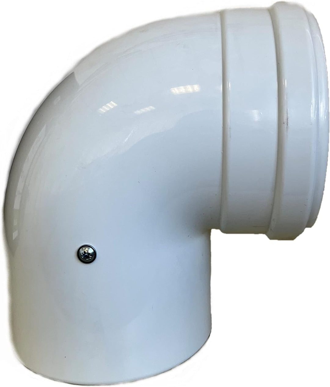 Uzman-Versand, 90° Konzentrische Luft-/Abgasbogen Ø 80/125 mm, Innen Kunststoff PP/Aussenrohr Kunsts