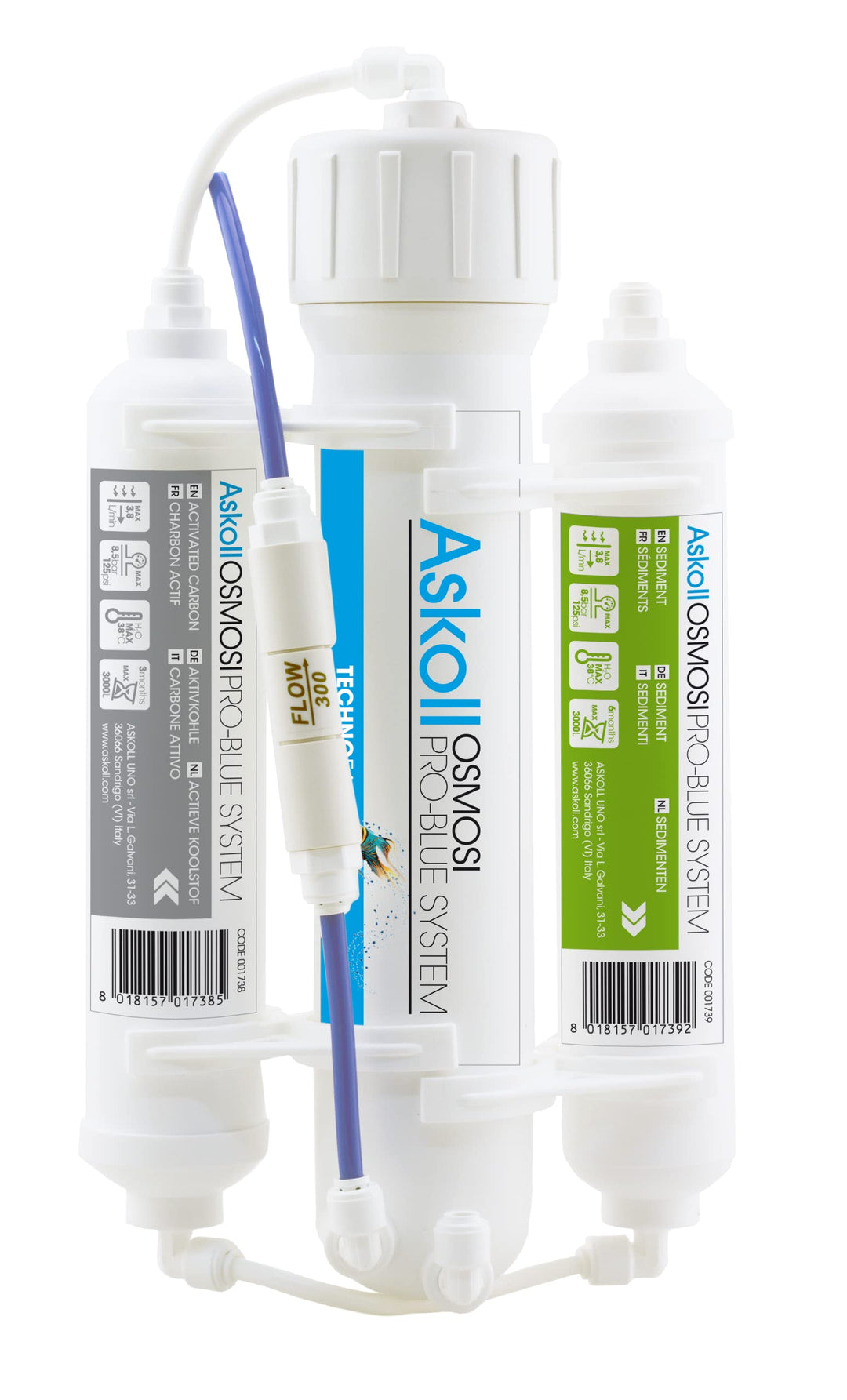 Askoll 001737 Umkehrosmoseanlage Osmoseanlage Osmotica 50 Gallonen Aquarium 190 l