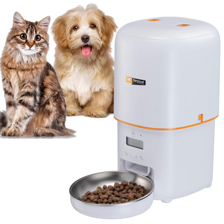 Ferplast Futterautomat Katze Risto PET, Automatischer Futterspender Katze, Programmierbar, 4-Liter K