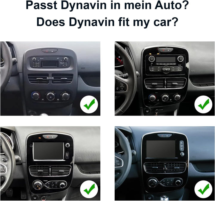 DYNAVIN Android Autoradio Navi für Renault Clio VI 2014-2020, 9 Zoll Radio mit Wireless Carplay und