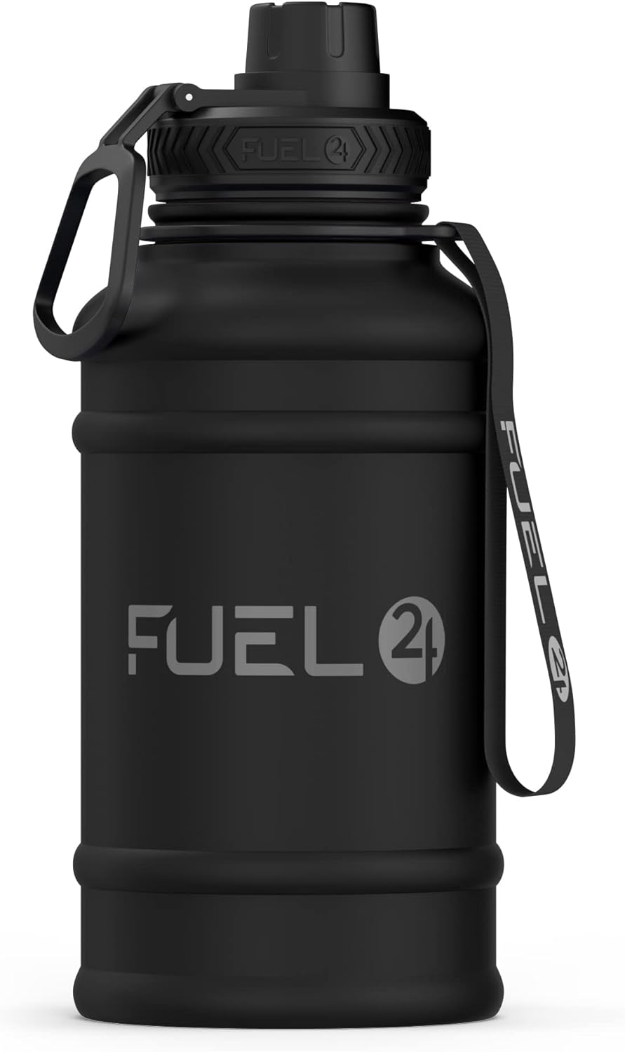 Fuel24 Extra Stark Trinkflasche Edelstahl Metall 1.3L & 2.2L - Auslaufsicher & BPA-Frei Wasserflasch
