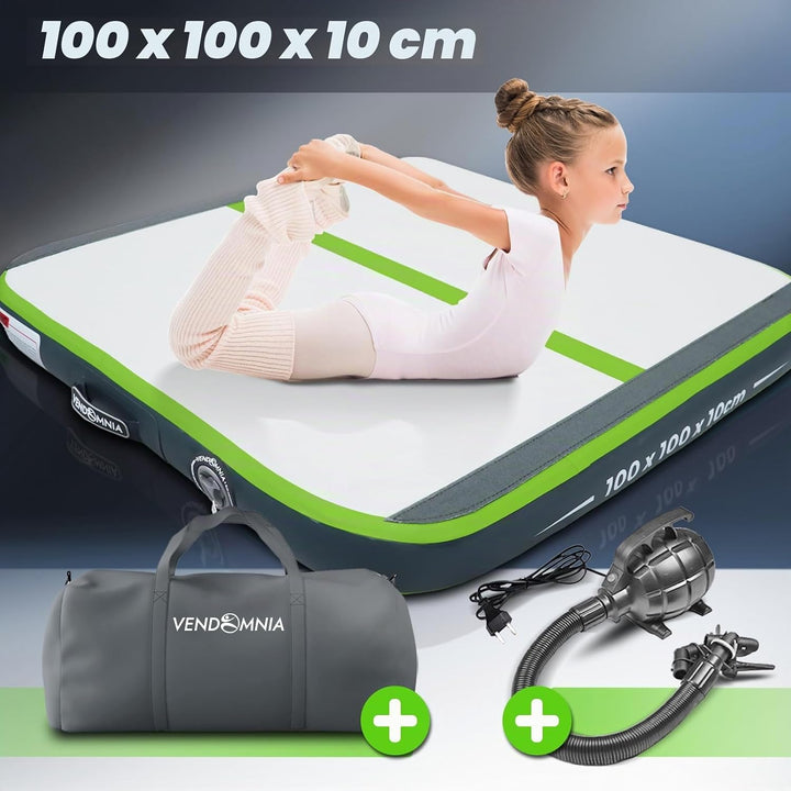 AIR Tracking TRACK Matte - aufblasbar Airtrack Tumbling Matte 10cm - 20cm hoch mit elektrischer Pump