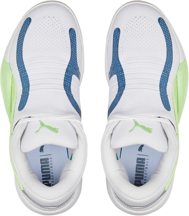 PUMA Herren Rise Nitro Basketballschuh 42.5 EU Puma White Deep Dive, 42.5 EU Puma White Deep Dive