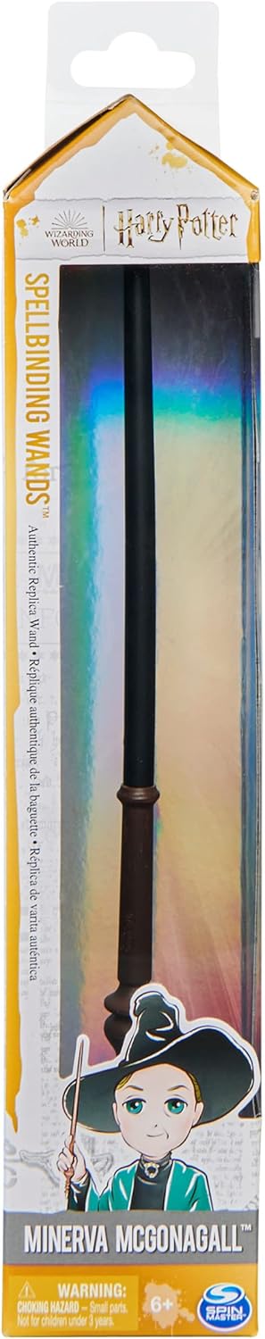 Wizarding World Harry Potter - Authentischer Minerva McGonagall Zauberstab aus Kunststoff mit Zauber