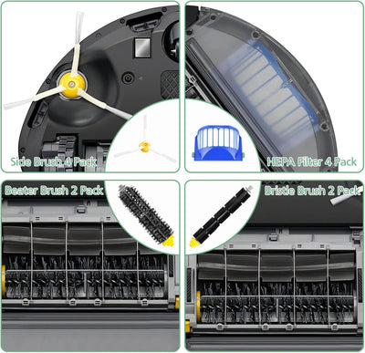 Isincer 14Pcs Ersatzteile für iRobot roomba 600 Serie 605 615 616 620 621 630 635 650 652 660 665 68