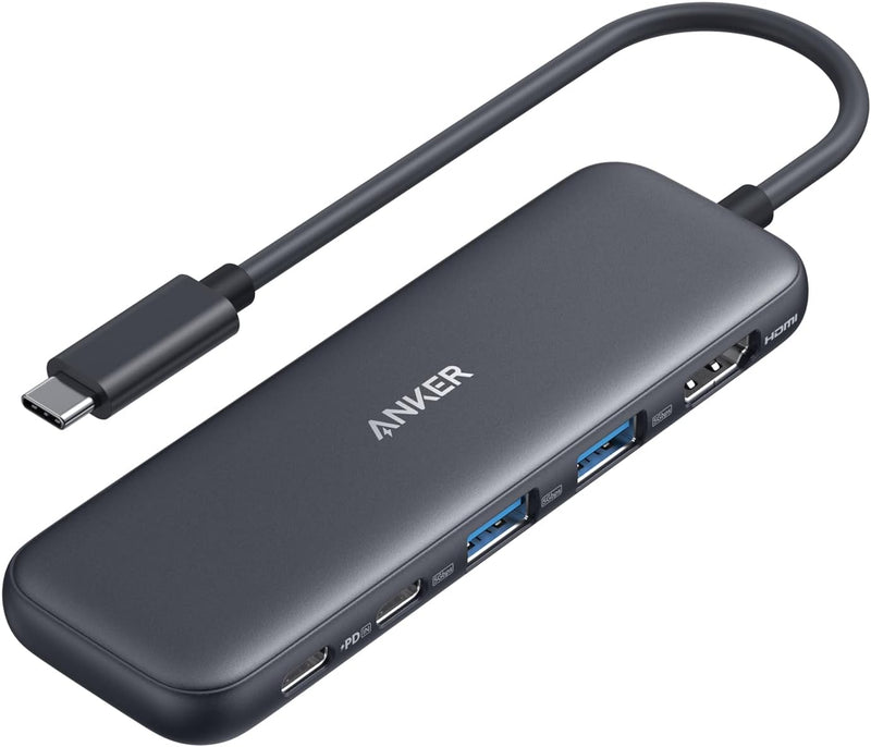 Anker USB C Hub, 332 USB-C Hub (5-in-1) mit 4K HDMI Display, 5Gbps Datenanschluss und 2 USB-A Ports