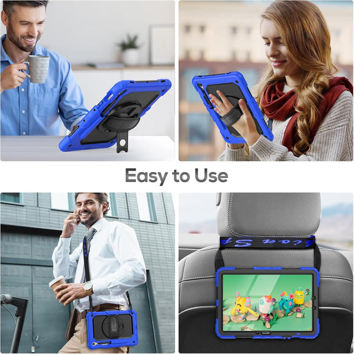 SEYMAC Hülle für Samsung Galaxy Tab S10 Lite / S10 FE / S9 FE 10,9 Zoll / S9 11 Zoll, Stossfeste Hül