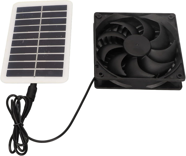Haofy 15W Wasserdichtes Solarpanel-Lüfter-Kit, Solar-Ventilator-Abluftventilator für Gewächshaus, Da