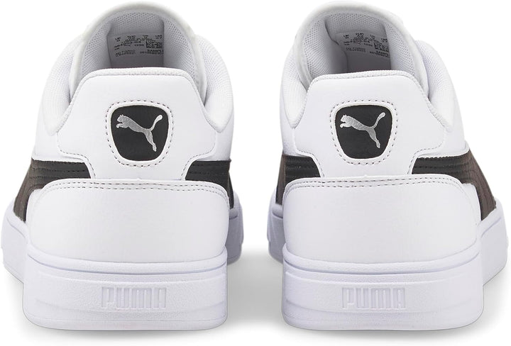 Puma Unisex Puma Caven 2.0Sneaker 41 EU Dime White Black Silver, 41 EU Dime White Black Silver