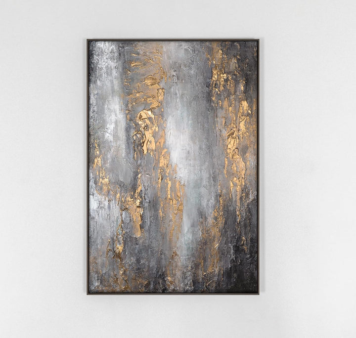 YS-Art Luxus Abstrakt Design Acryl Gemälde auf Leinwand Milchstrasse handgemalt Wandbilder Wohnzimme