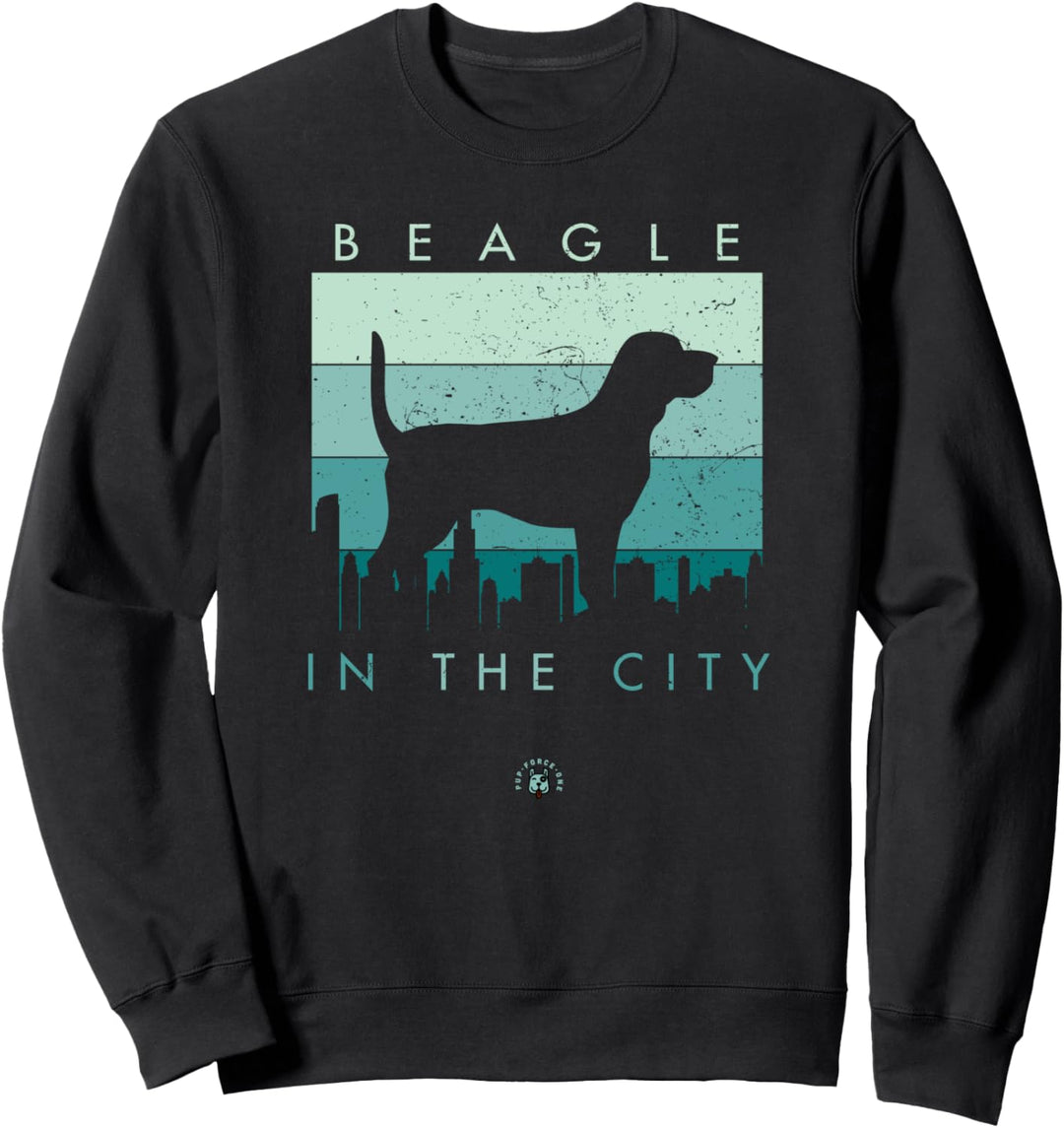 Beagle in der Stadt Sweatshirt