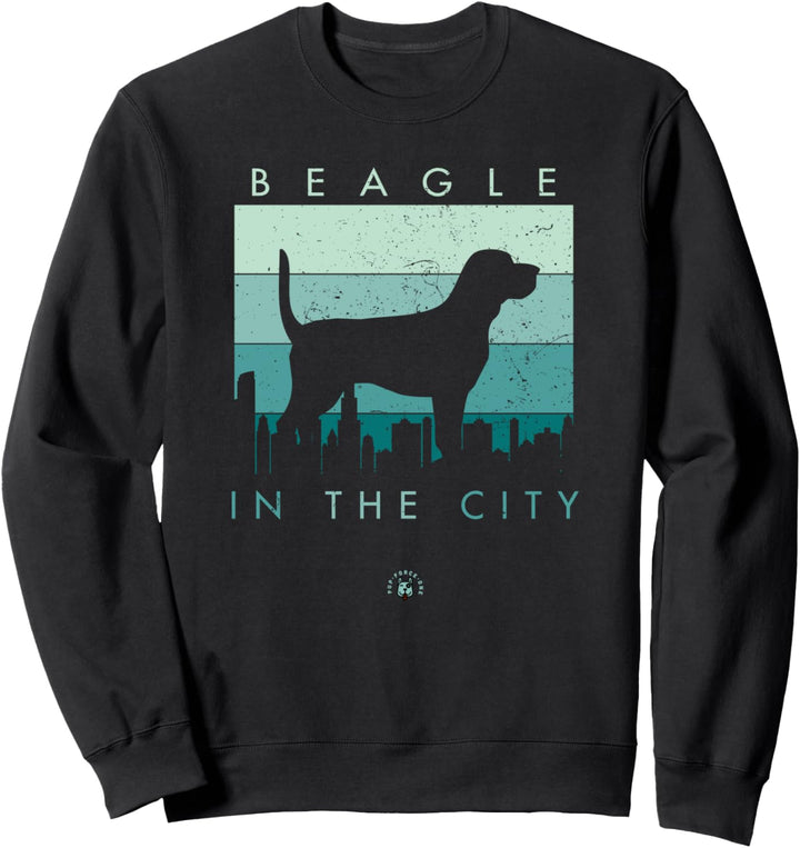 Beagle in der Stadt Sweatshirt