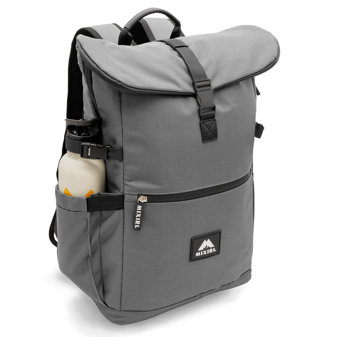 Baby Wickelrucksack stylische Wickeltasche mit Wickelunterlage | Rolltop Rucksack Gross & Kinderwage