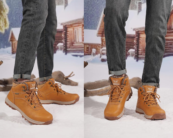 ARRIGO BELLO Winterschuhe Damen Herren Gefüttert Winterstiefel Unisex Rutschfest Schneestiefel Wärme