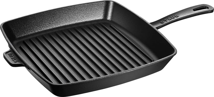 STAUB 1003305 Amerikanische Grillpfanne, Gusseisen, induktionsgeeignet, 26 cm, Schwarz Schwarz 26 cm