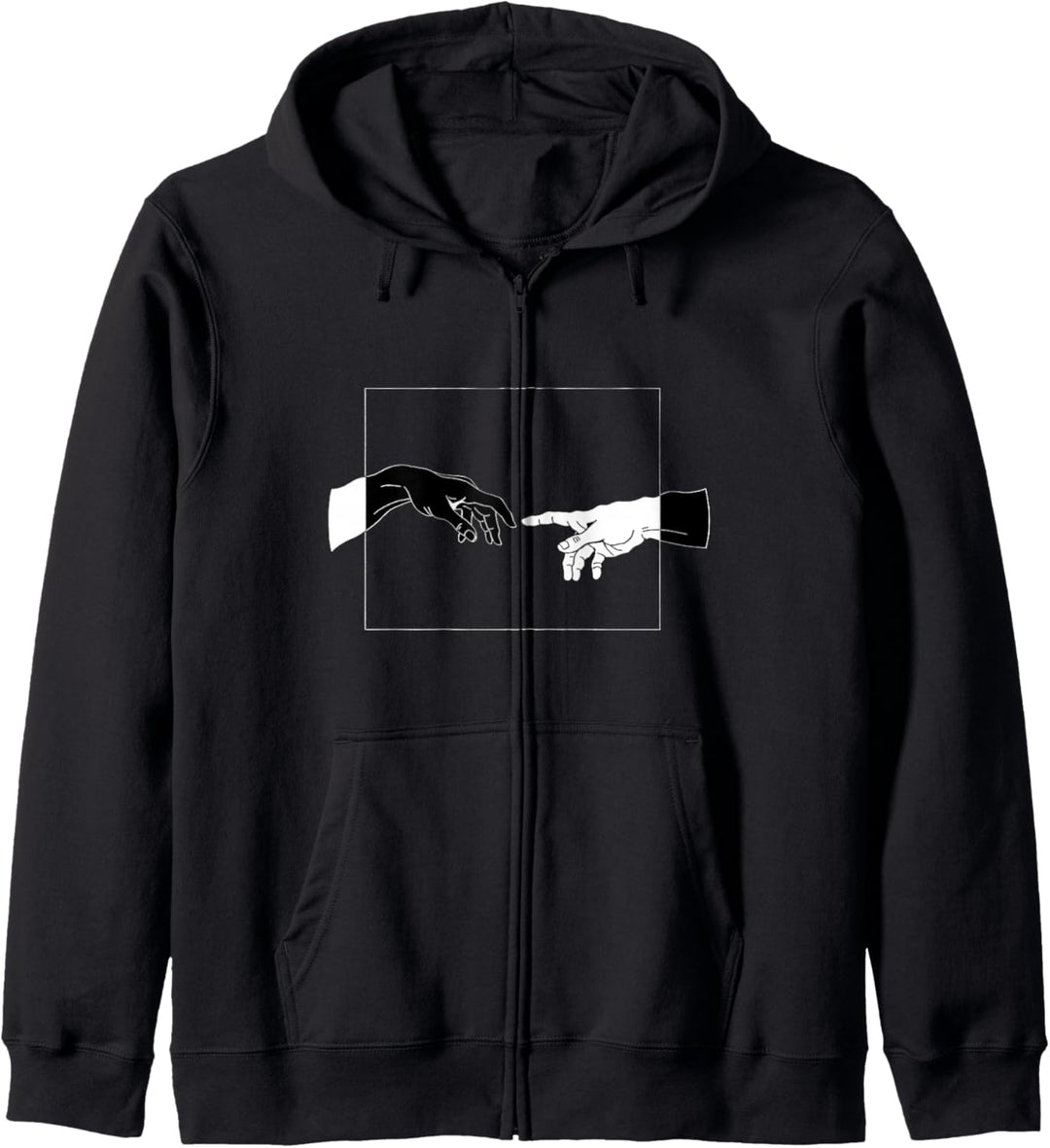 Light Touch Erschaffung von Adam Hand of God Kunstgeschenk Kapuzenjacke