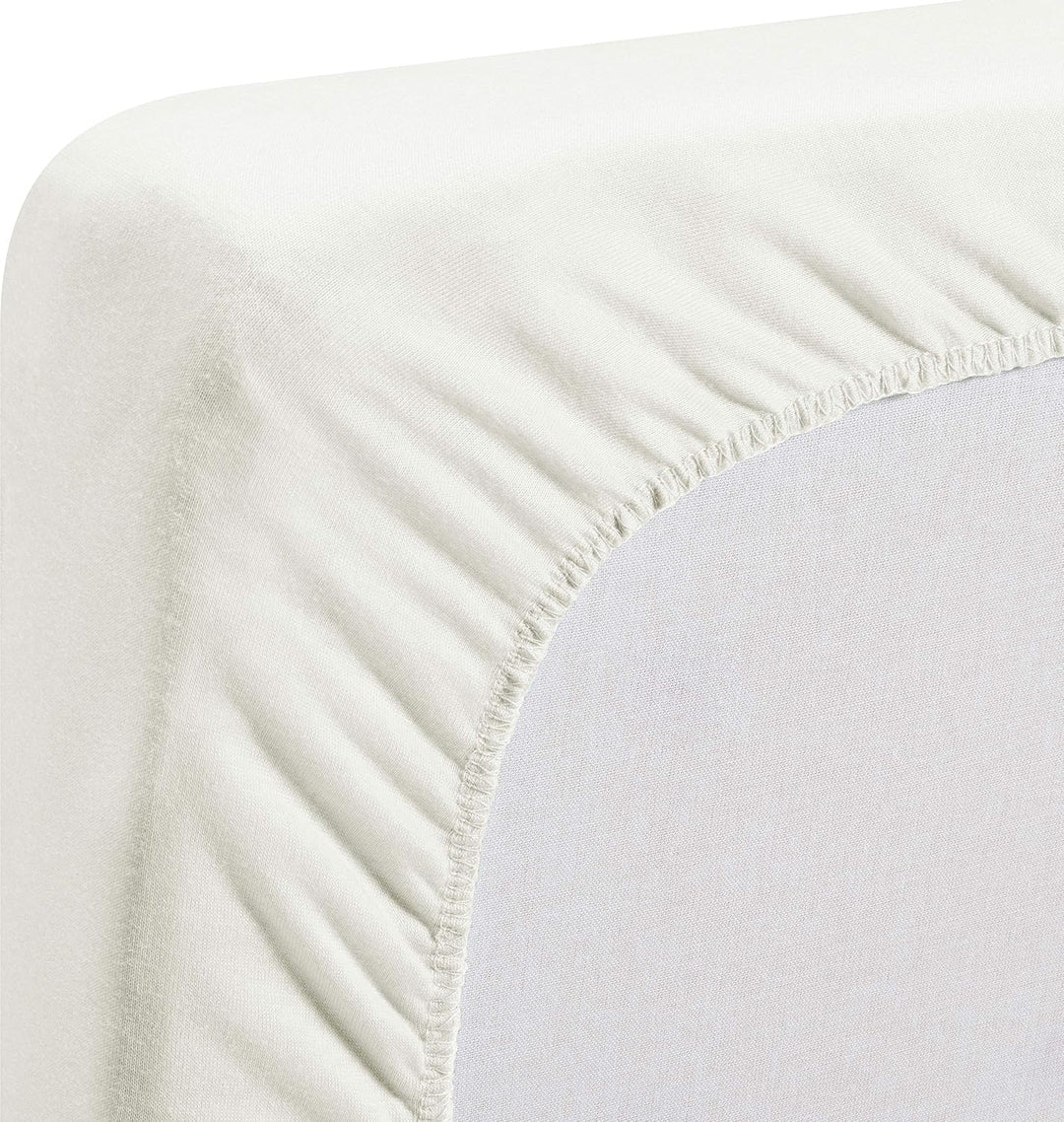 Playshoes 770320-2 Jersey-Spannbettlaken, Wasserdicht und Atmungsaktiv, 60 x 120 cm, natur, beige Na