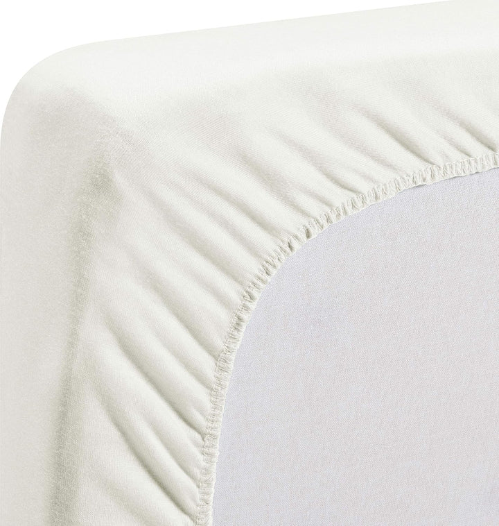 Playshoes 770320-2 Jersey-Spannbettlaken, Wasserdicht und Atmungsaktiv, 60 x 120 cm, natur, beige Na