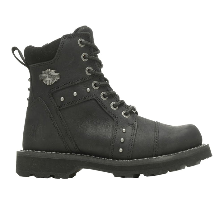 HARLEY-DAVIDSON FOOTWEAR Damen Oakleigh Motorradstiefel 35.5 EU Schwarz, 35.5 EU Schwarz
