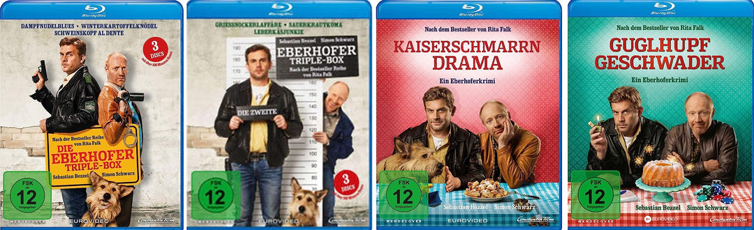 Eberhofer 8 BR Set (Triple Box 1+2 + Kaiserschmarrndrama + Guglhupfgeschwader) im Set - Deutsche Ori