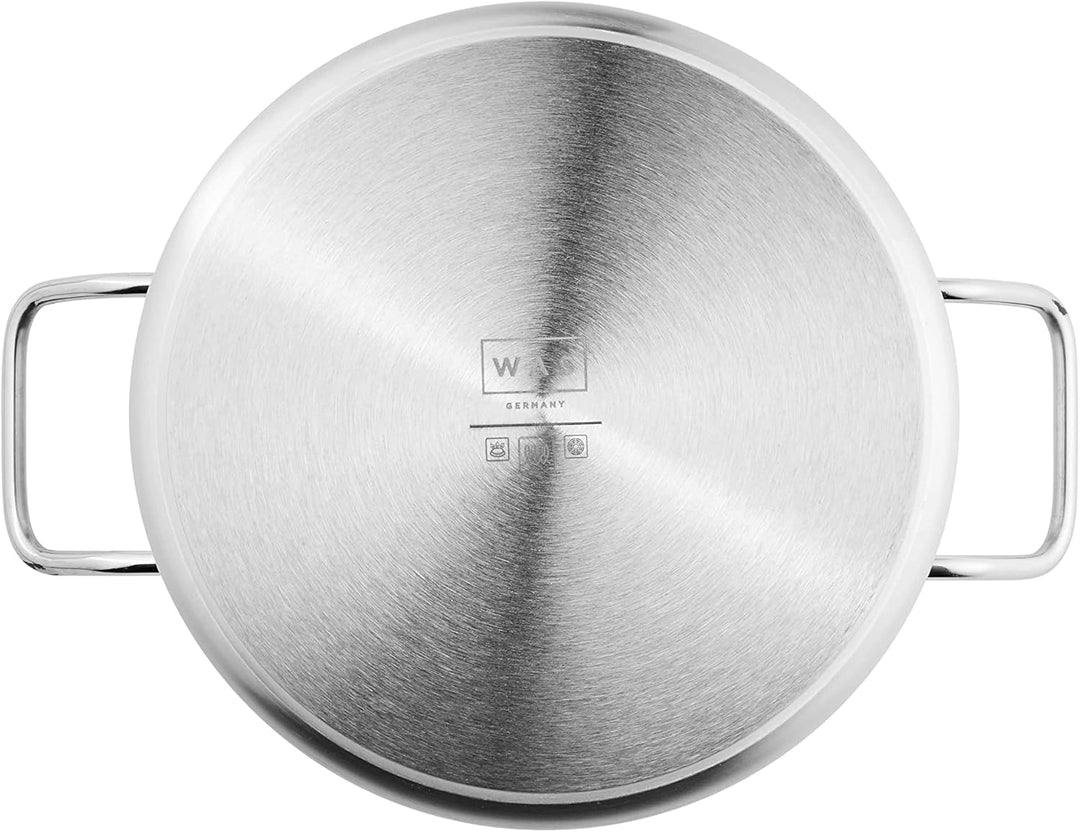 Bratentopf Cookware 21, Ø 24 cm, Chromnickelstahl 18/10 24 cm Grau, 24 cm Grau
