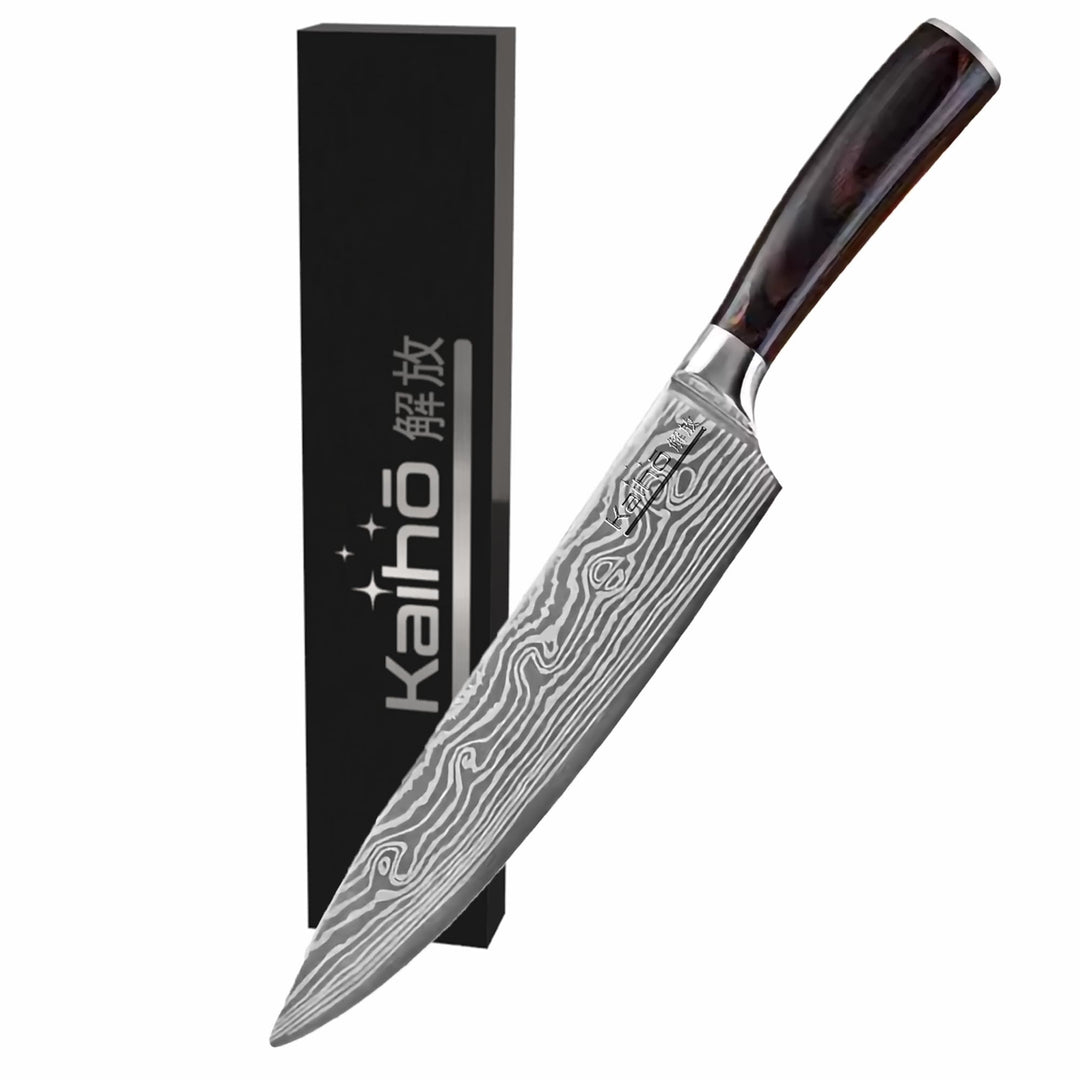 Kaihō Premium Chefmesser – Scharfes Küchenmesser aus 5Cr15 Edelstahl 20,5cm Klinge – Profi & Hobby K