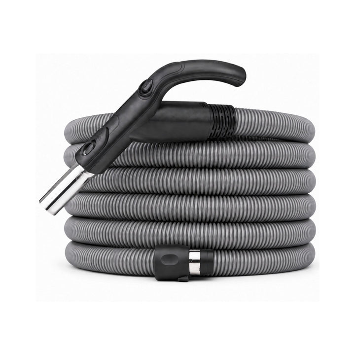 CANEUS Zentralstaubsauger Schlauch mit Ein/Aus Schalter - 12,2 M - Saugschlauch mit Handgriff Ergo -
