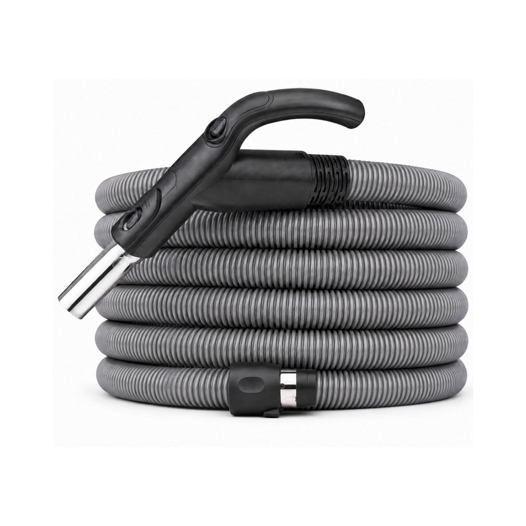 CANEUS Zentralstaubsauger Schlauch mit Ein/Aus Schalter - 7,5 M - Saugschlauch mit Handgriff Ergo -