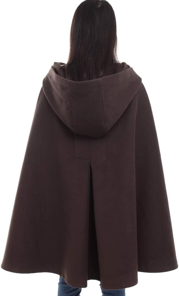 GRACEART Mittelalterliche Unisex Vampir Umhang Gothic Cosplay Kostüm, Robe mit Kapuze Cape Mantel Um