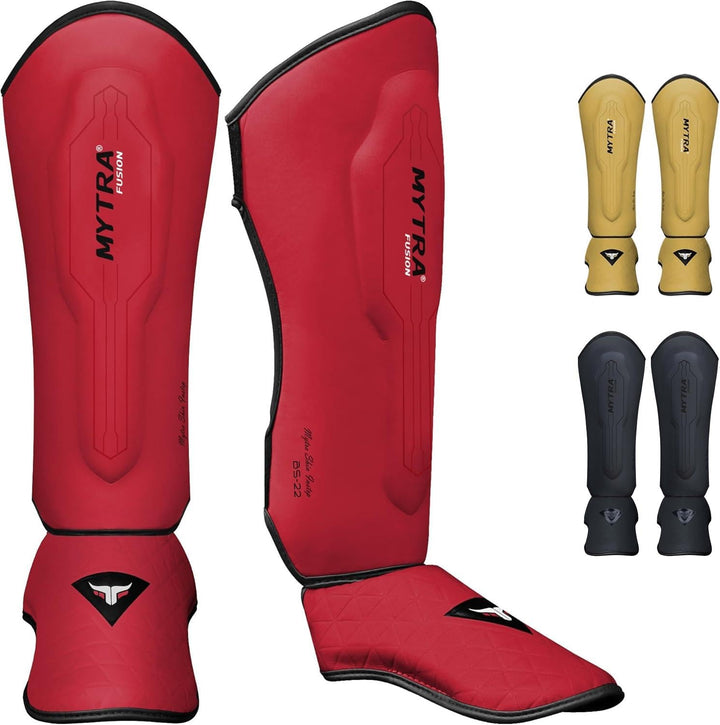 Mytra Fusion schienbeinschoner Kickboxen MMA, Muay Thai Shin Instep Protection schienbeinschoner Für