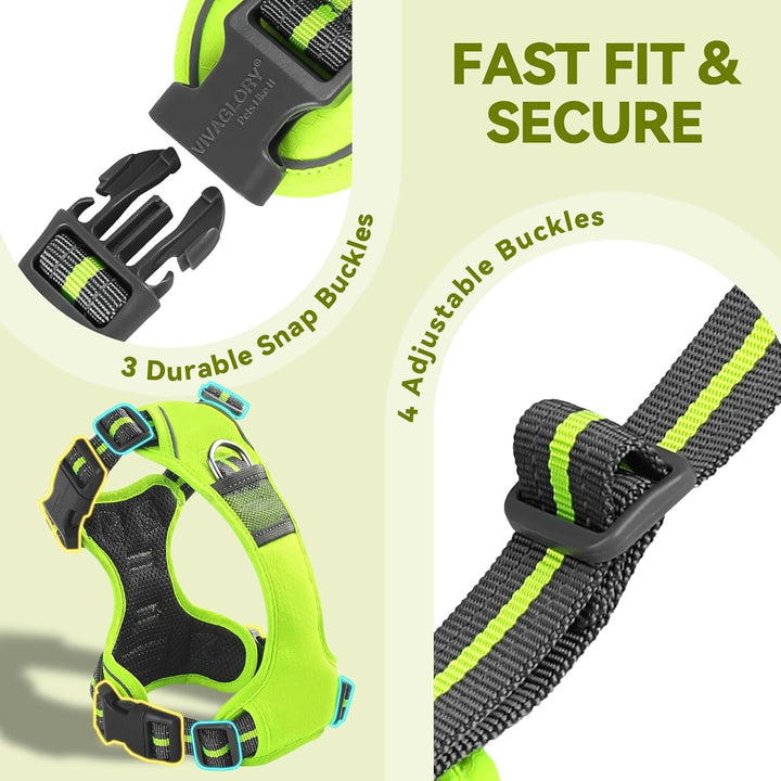 VIVAGLORY Easewalk Hundegeschirr, Anti Zug Hundegeschirr für Training &amp; Spazieren, Anti Zieh Geschir