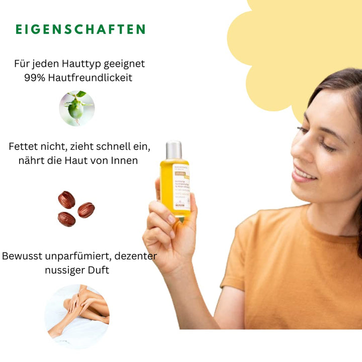 Wilco Natur Bio Jojoba Öl - 100 ml Flasche - 100% pur &amp; naturrein - Kontrollierte Naturkosmetik, veg