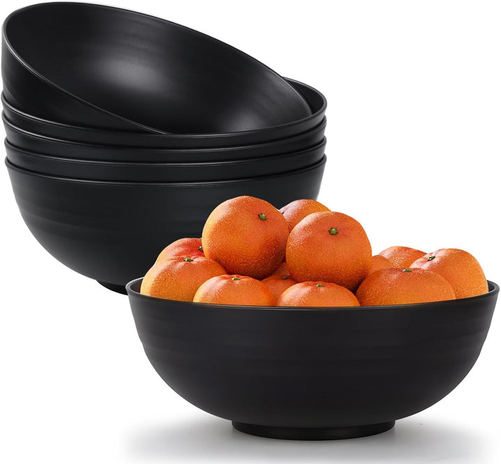 Unzerbrechliche grosse Müslischalen – 2,25 l Kunststoff leichte Salat-, Suppen-, Obstschalen-Sets –