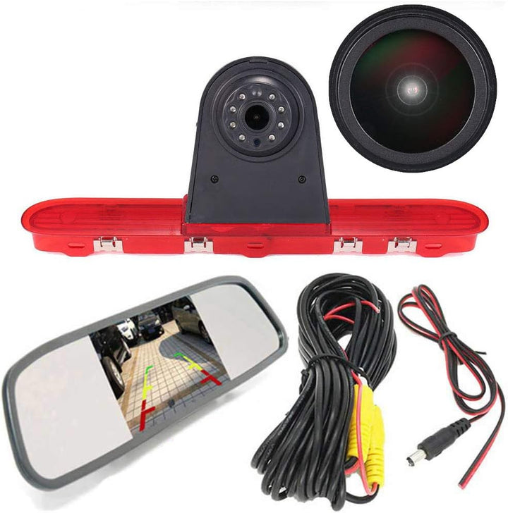 「18mm Linse Top Qualität Rückfahrkamera + 4.3 Zoll Rückspiegel 」Bremsleuchte Auto Dach Rückfahrkamer