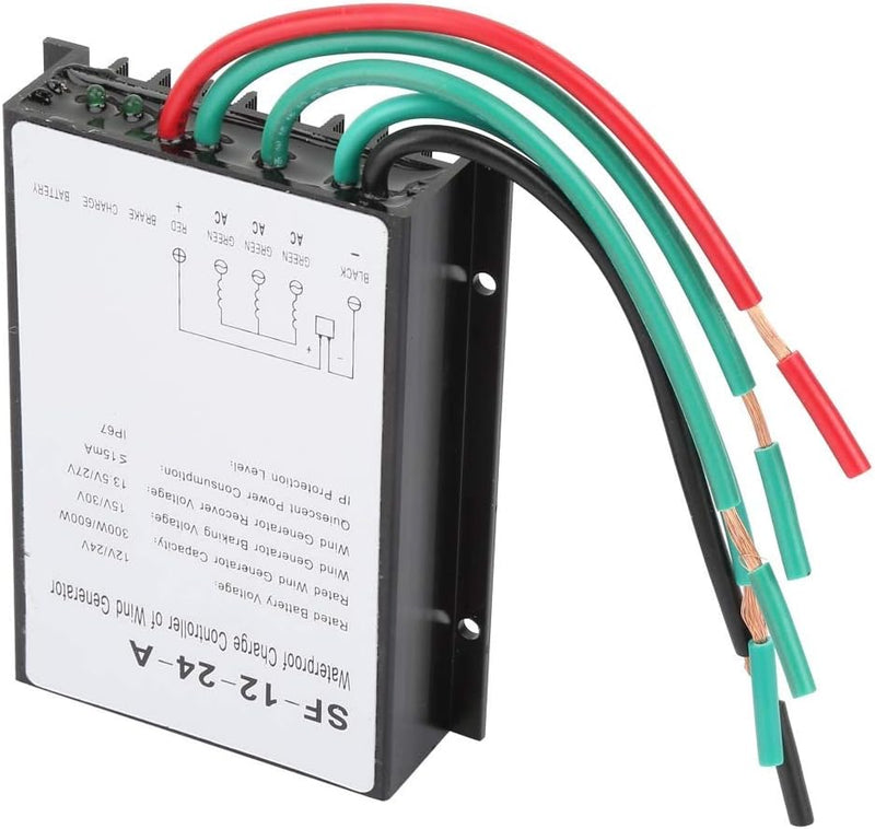 Windturbinenregler - Wasserdichte Windturbine Generator-Laderegler Regulator 12V / 24V 300W / 600W