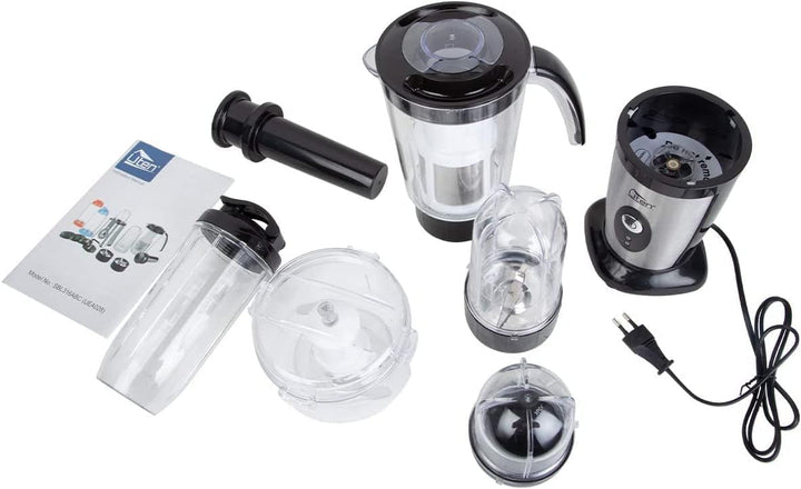 Smoothie Maker Uten Standmixer Edelstahl Mixer 5 in 1 Multifunktion Blender, Entsafter, Fleisch Zerk