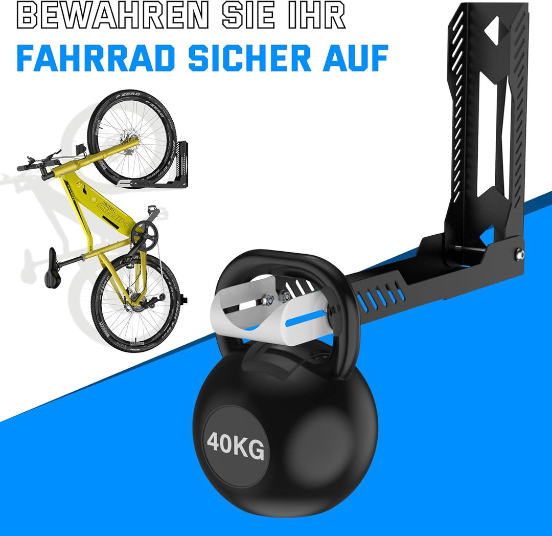 IMAYCC Profi Schwenkbare Fahrrad Wandhalterung, Fahrradhalterung Wand ohne schweres Heben, platzspar