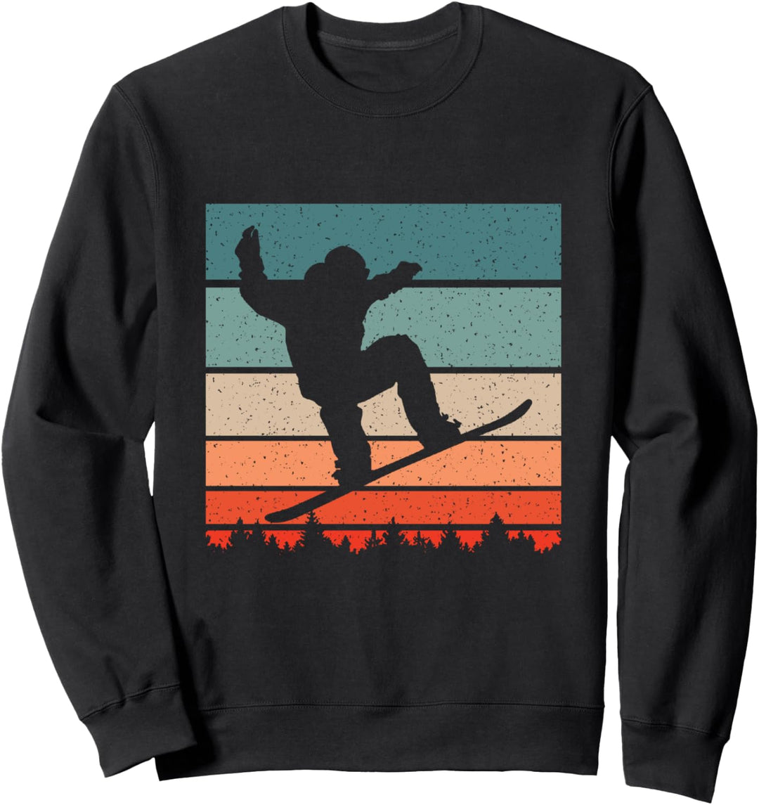 Vintage Snowboarden Wintersport Sweatshirt