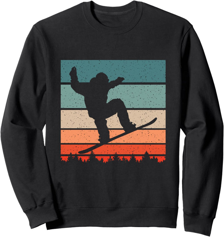 Vintage Snowboarden Wintersport Sweatshirt