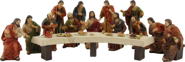 FADEDA 14x Passionsfiguren: Letztes Abendmahl/Höhe:9 cm/handbemalt/detailgetreue Krippen Figuren - W
